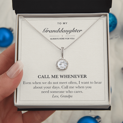 Load image into Gallery viewer, Reassurance Gift Necklace for Granddaughter from Grandpa
