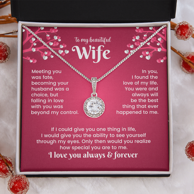 Load image into Gallery viewer, To My Wife Eternal Hope Necklace from Him, Birthday Gifts for Wife, Anniversary, Valentines Day Gift
