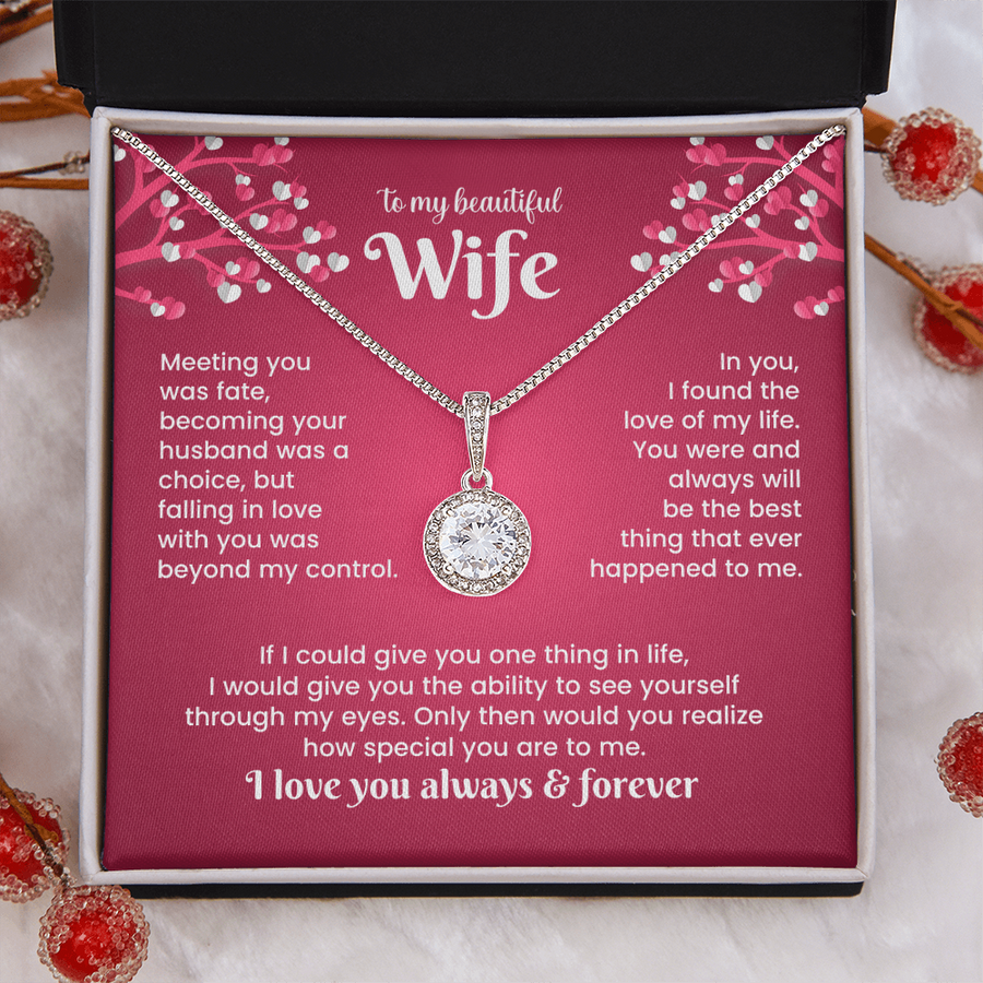 To My Wife Eternal Hope Necklace from Him, Birthday Gifts for Wife, Anniversary, Valentines Day Gift