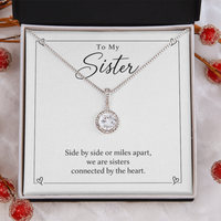 Load image into Gallery viewer, To My Sister - Connected by the Heart Eternal Hope Necklace Gift
