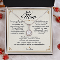Load image into Gallery viewer, To My Mom - My Greatest Blessing Eternal Hope Necklace Gift

