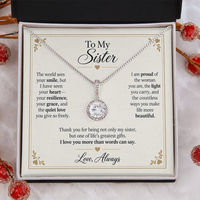 Load image into Gallery viewer, To My Sister - I Love You More Than Words Eternal Hope Necklace Gift
