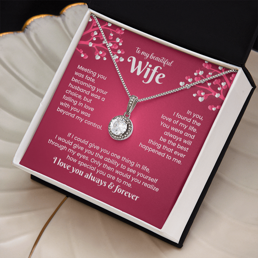 To My Wife Eternal Hope Necklace from Him, Birthday Gifts for Wife, Anniversary, Valentines Day Gift
