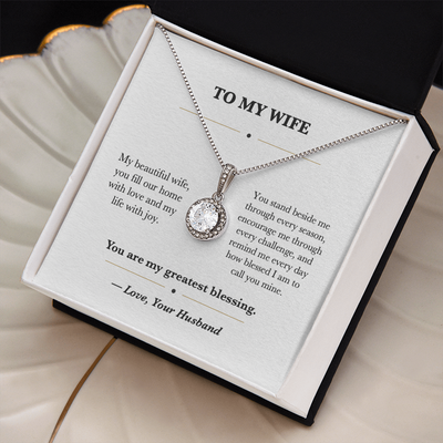 Load image into Gallery viewer, To My Wife Gratitude Eternal Hope Necklace Gift from Husband
