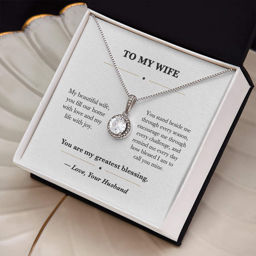 To My Wife Gratitude Eternal Hope Necklace Gift from Husband