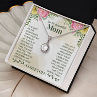 Load image into Gallery viewer, To My Beautiful Mom Necklace, You Give Me the Confidence That I Needed
