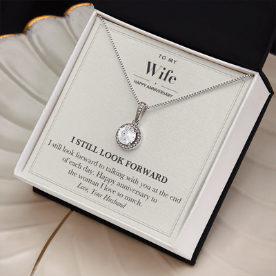 Load image into Gallery viewer, To My Wife Anniversary Necklace - I Still Look Forward
