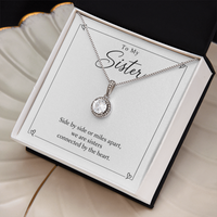 Load image into Gallery viewer, To My Sister - Connected by the Heart Eternal Hope Necklace Gift
