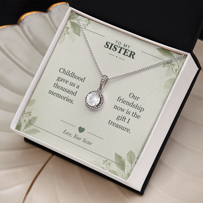 Load image into Gallery viewer, To My Sister, The Friendship I Treasure - Eternal Hope Necklace
