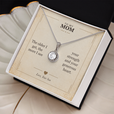 Load image into Gallery viewer, To My Mom, Your Generous Heart - Eternal Hope Necklace
