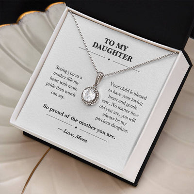 Load image into Gallery viewer, To My Daughter First Mother&amp;#39;s Day Eternal Hope Necklace from Mom
