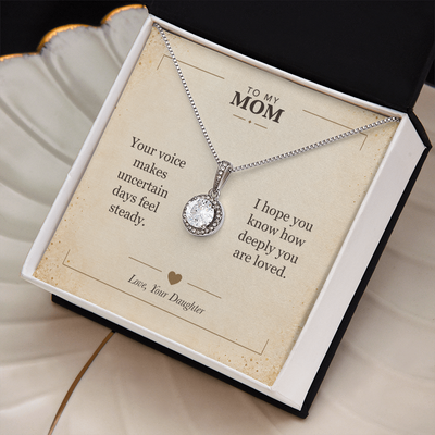 Load image into Gallery viewer, To My Mom Eternal Hope Necklace - Your Steady Voice
