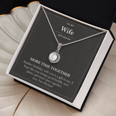 Load image into Gallery viewer, To My Wife Birthday Necklace - More Time Together
