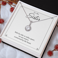 Load image into Gallery viewer, To My Sister - Connected by the Heart Eternal Hope Necklace Gift
