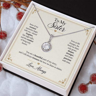 Load image into Gallery viewer, To My Sister - A Beautiful Part of My Story Eternal Hope Necklace Gift
