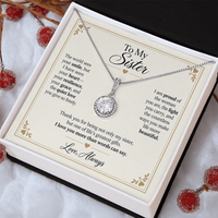 Load image into Gallery viewer, To My Sister - I Love You More Than Words Eternal Hope Necklace Gift
