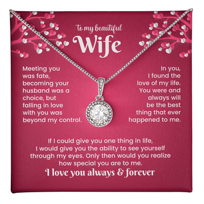 Load image into Gallery viewer, To My Wife Eternal Hope Necklace from Him, Birthday Gifts for Wife, Anniversary, Valentines Day Gift
