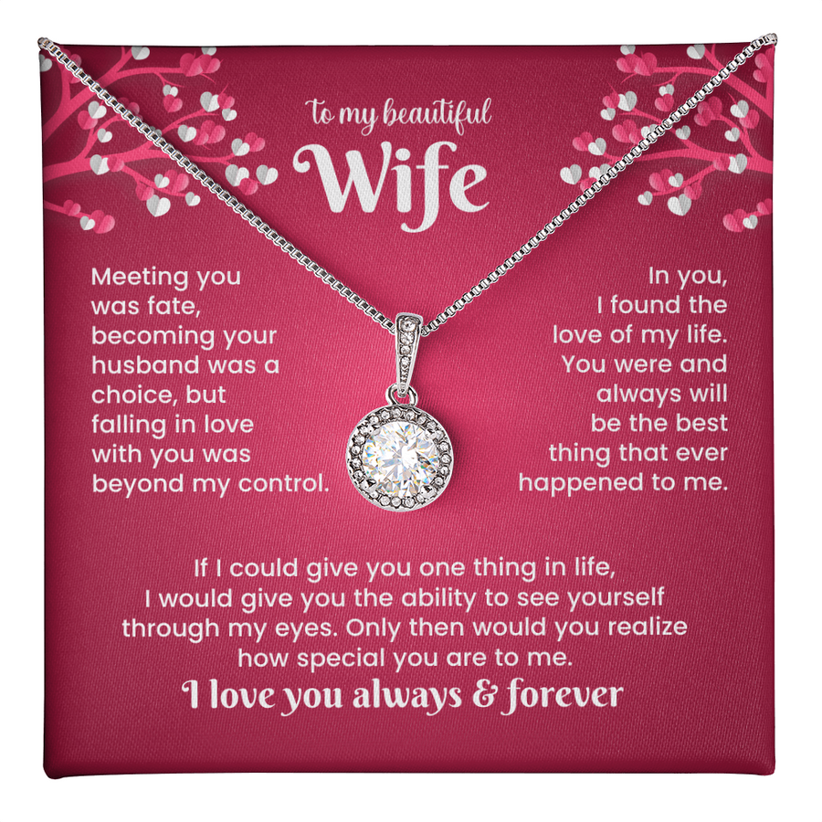 To My Wife Eternal Hope Necklace from Him, Birthday Gifts for Wife, Anniversary, Valentines Day Gift