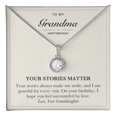 Load image into Gallery viewer, To My Grandma Birthday Necklace - Your Stories Matter
