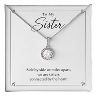 Load image into Gallery viewer, To My Sister - Connected by the Heart Eternal Hope Necklace Gift
