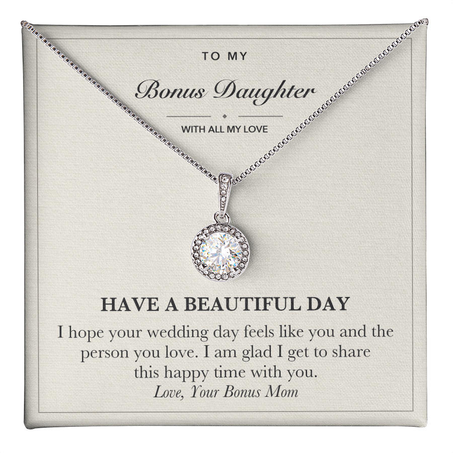 Wedding Gift Necklace for Bonus Daughter from Bonus Mom