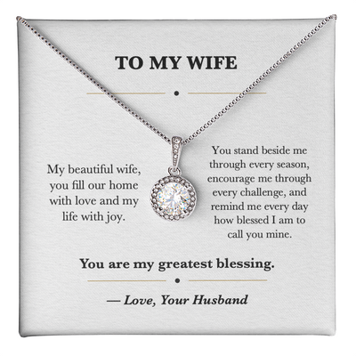 Load image into Gallery viewer, To My Wife Gratitude Eternal Hope Necklace Gift from Husband
