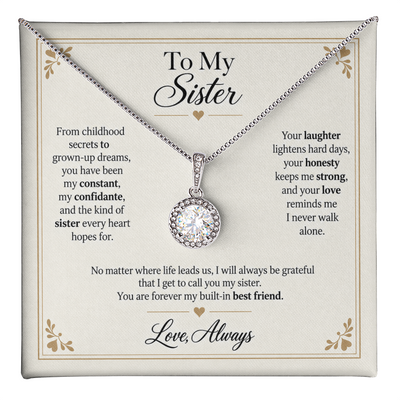 Load image into Gallery viewer, To My Sister - Forever My Built-In Best Friend - Eternal Hope Necklace
