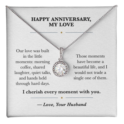 Load image into Gallery viewer, Happy Anniversary My Love Eternal Hope Necklace from Husband
