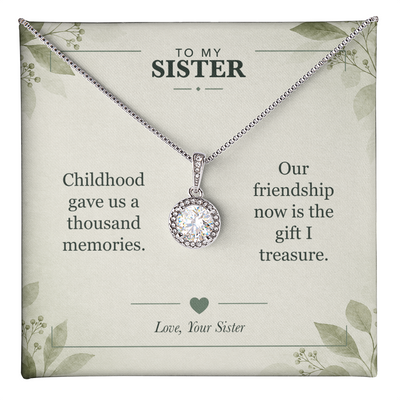 Load image into Gallery viewer, To My Sister, The Friendship I Treasure - Eternal Hope Necklace
