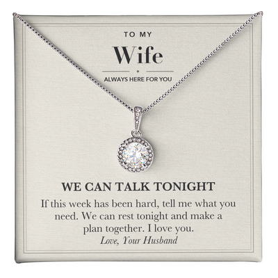 Load image into Gallery viewer, Reassurance Gift for Wife Eternal Hope Necklace - Talk Tonight
