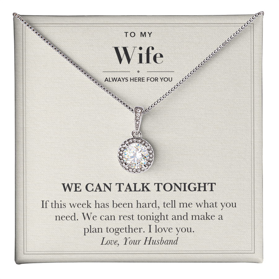 Reassurance Gift for Wife Eternal Hope Necklace - Talk Tonight