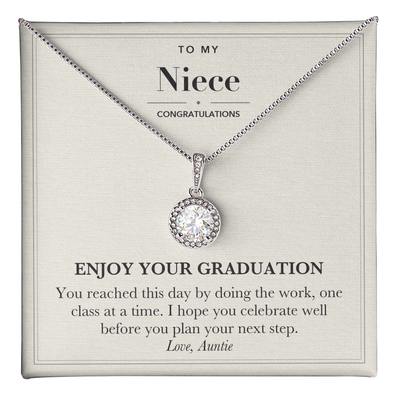 Load image into Gallery viewer, Graduation Eternal Hope Necklace for Niece from Aunt
