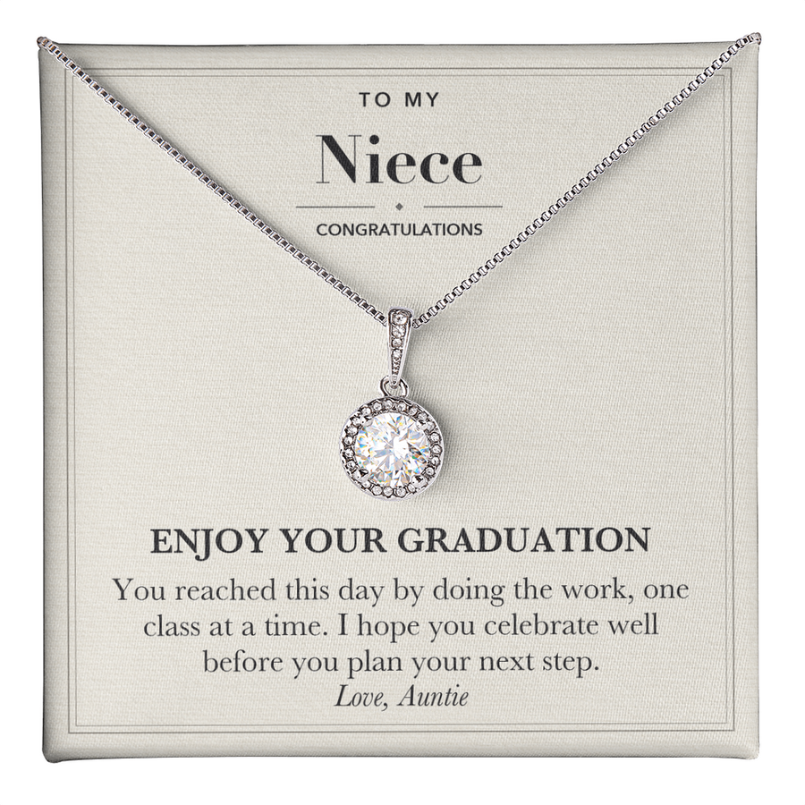 Graduation Eternal Hope Necklace for Niece from Aunt