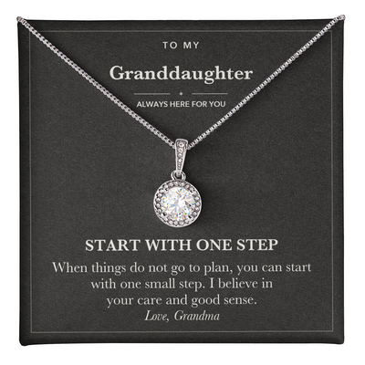 Load image into Gallery viewer, Encouragement Necklace for Granddaughter - One Step
