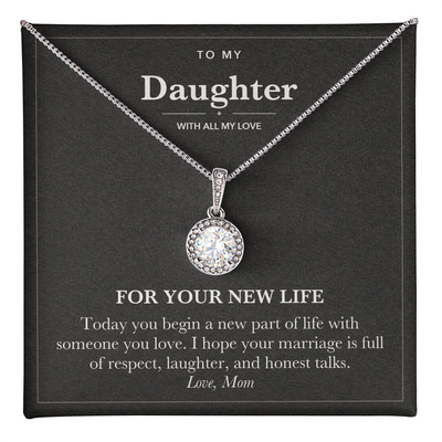 Load image into Gallery viewer, Wedding Day Eternal Hope Necklace for Daughter from Mom
