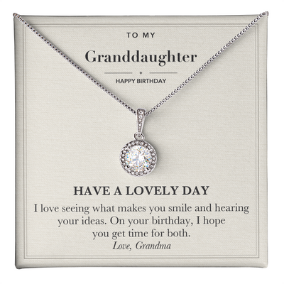 Load image into Gallery viewer, Birthday Eternal Hope Necklace for Granddaughter from Grandma

