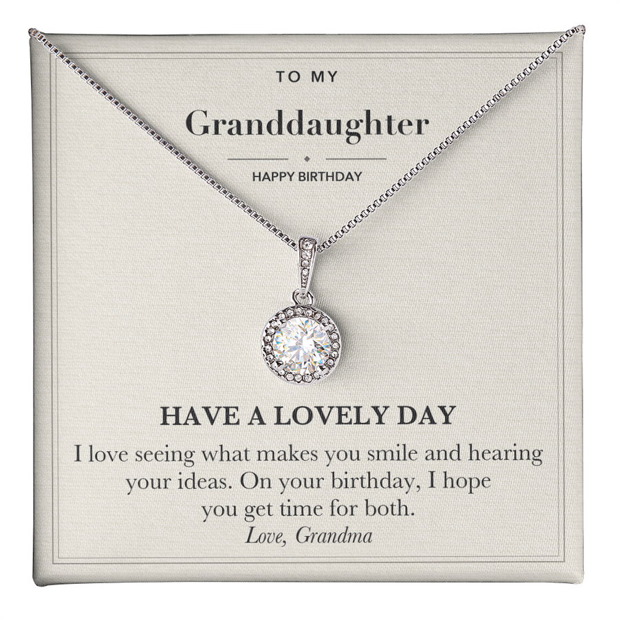 Birthday Eternal Hope Necklace for Granddaughter from Grandma