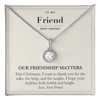 Load image into Gallery viewer, Christmas Gift Necklace for Best Friend - Glad We Met
