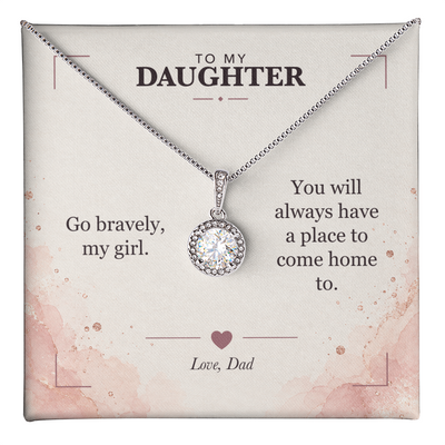 Load image into Gallery viewer, To My Daughter Eternal Hope Necklace - A Place to Come Home
