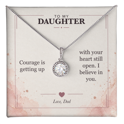 Load image into Gallery viewer, To My Daughter Eternal Hope Necklace - I Believe in You
