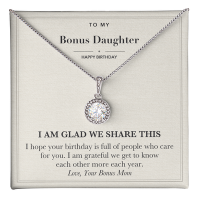 Load image into Gallery viewer, Birthday Necklace for Bonus Daughter from Bonus Mom
