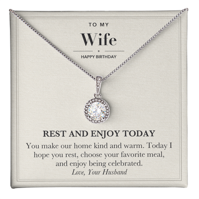 Load image into Gallery viewer, Birthday Gift for Wife Eternal Hope Necklace - Rest and Enjoy
