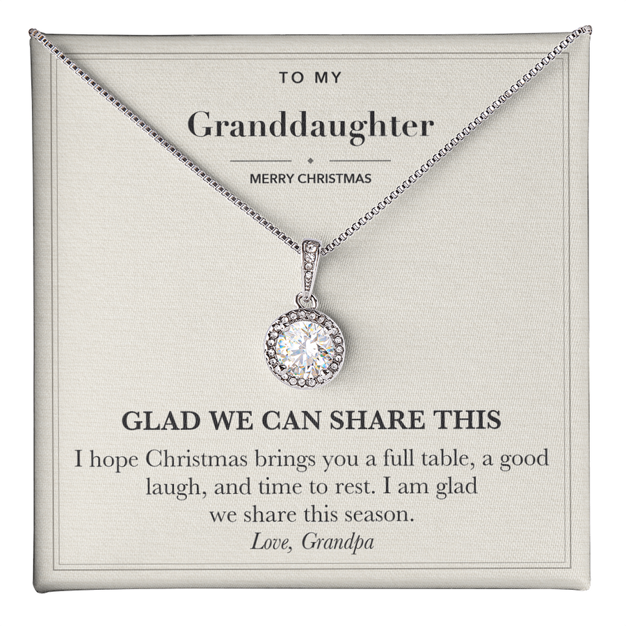Christmas Gift Necklace for Granddaughter from Grandpa