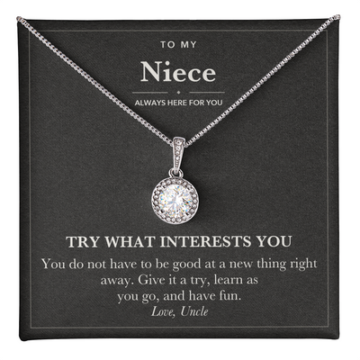 Load image into Gallery viewer, Encouragement Necklace for Niece from Uncle - Try It
