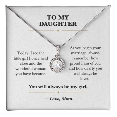Load image into Gallery viewer, To My Daughter Wedding Day Eternal Hope Necklace Gift from Mom
