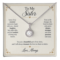 Load image into Gallery viewer, To My Sister - A Beautiful Part of My Story Eternal Hope Necklace Gift
