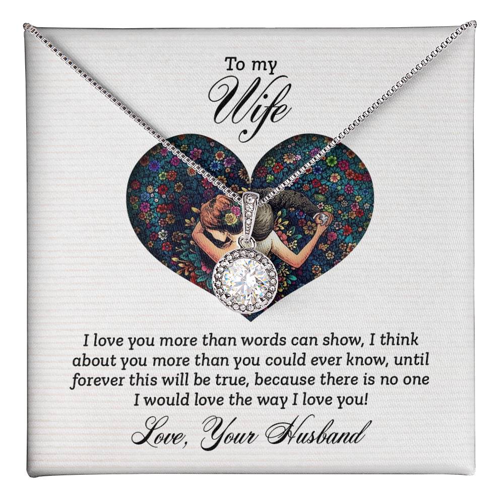 To My Amazing Wife Necklace Silver, Birthday Gift Ideas for Wife from Husband, Unique Gift for Wife