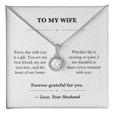 Load image into Gallery viewer, To My Wife Everyday Love Eternal Hope Necklace Gift from Husband
