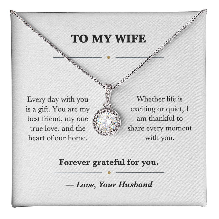To My Wife Everyday Love Eternal Hope Necklace Gift from Husband