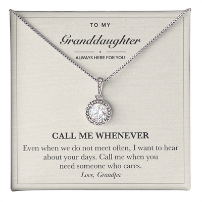 Load image into Gallery viewer, Reassurance Gift Necklace for Granddaughter from Grandpa
